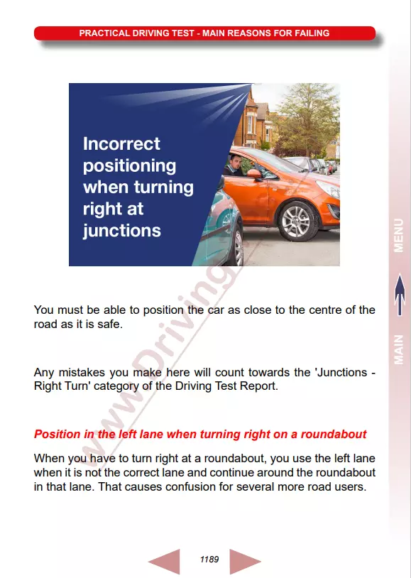 Practice Driving Test UK - Errores más comunes (faltas de conducción)